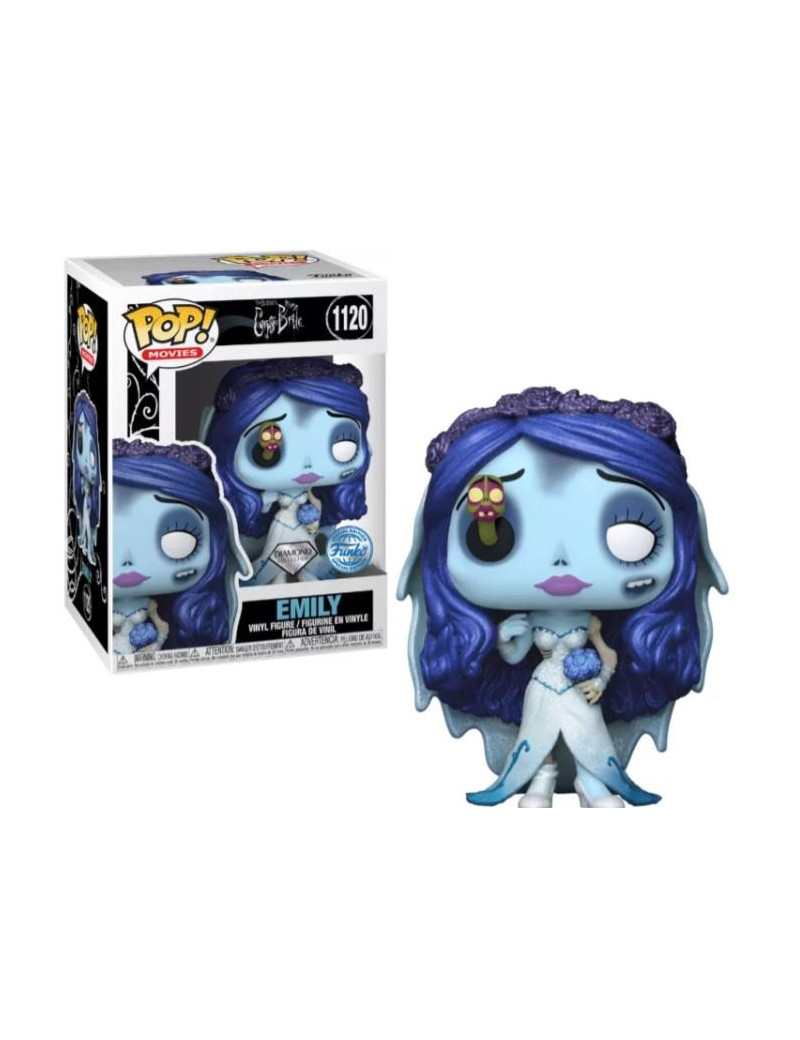 Corpse Bride Emily with Maggot Diamond Glitter Funko POP! Vinyl - La sposa cadavere