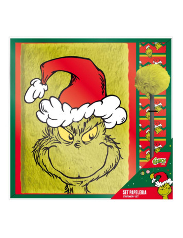 The Grinch Stationery Set - Quaderno con penna...