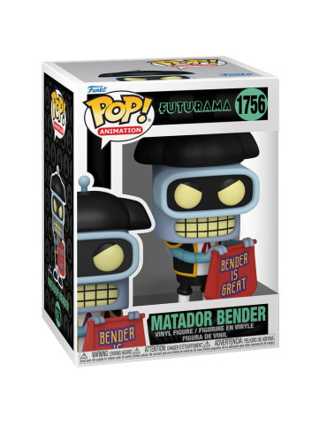 Futurama Pop! Animation Vinyl Figure Bender (Matador) 9 cm