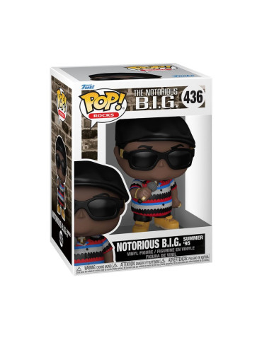 Notorious B.I.G POP! Rocks Vinyl Figure Biggie - Beat The Summer Jam 9 cm
